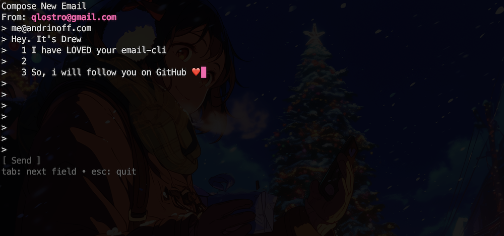 Email CLI Preview